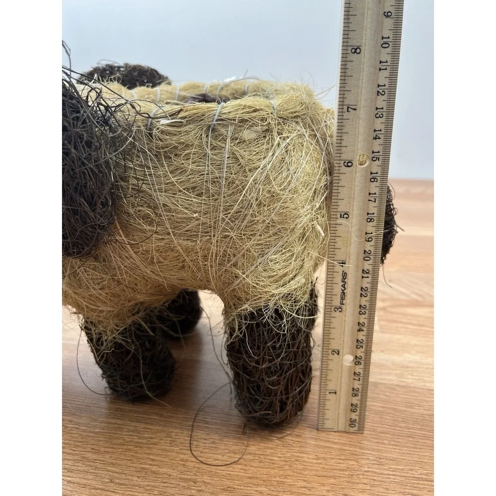 Cute Elephant Coconut Fiber Flower Pot Planter NEW